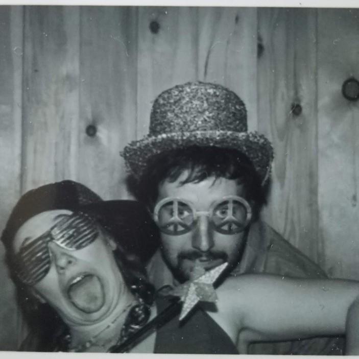 Photobooth fun at a friend's wedding