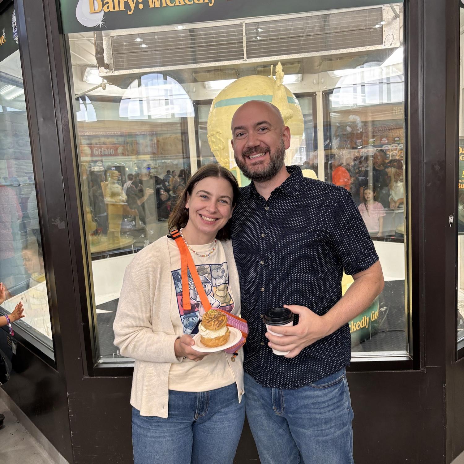 Wow, a cow made of butter. We loved it. In fact, the first sentence Katie ever said was "I like butter."