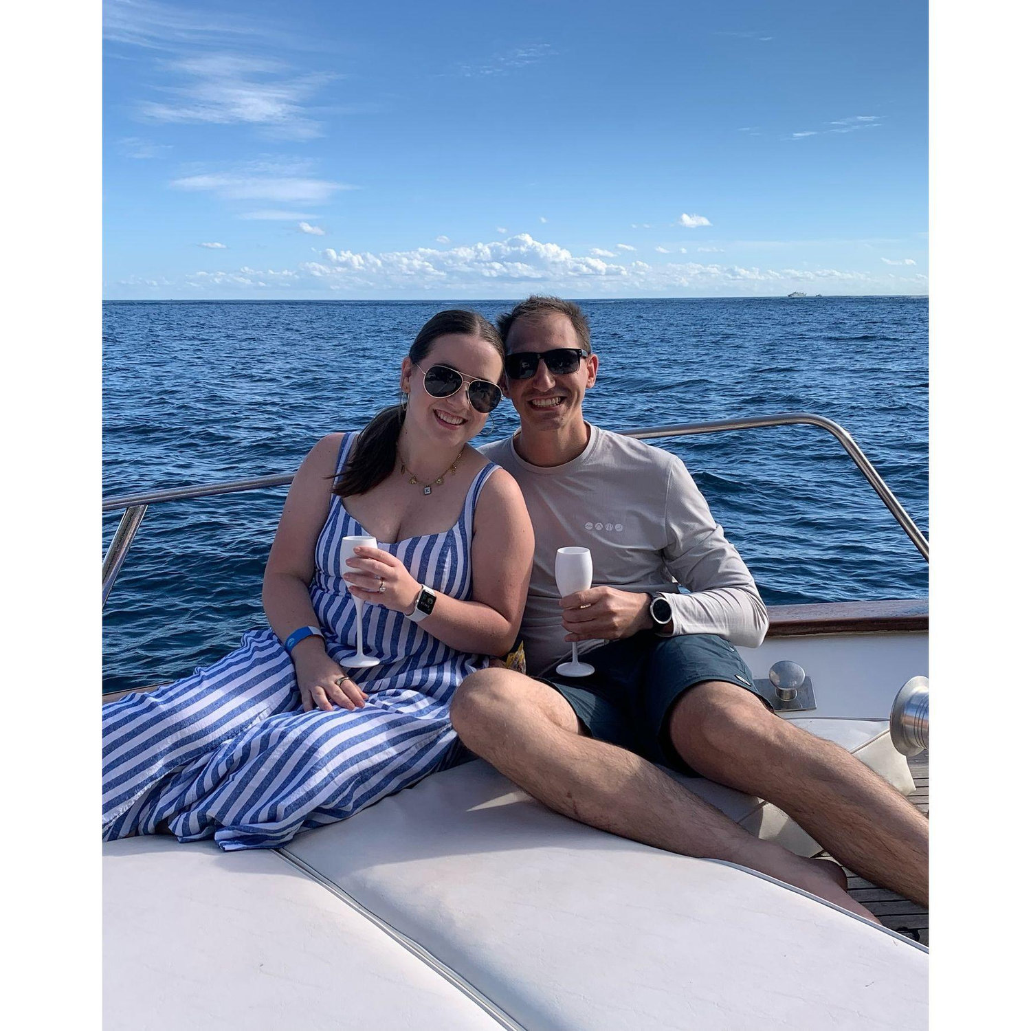In the middle of the Gulf of Naples