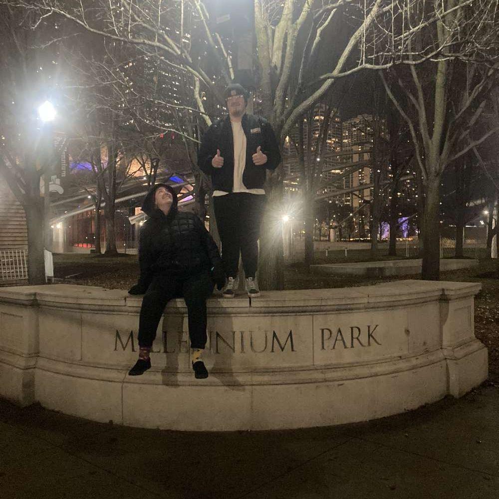 On our second trip to Chicago we remade the photo from our first trip