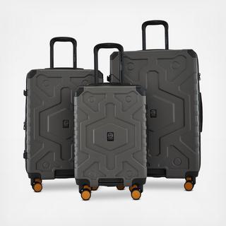 Wrangler 3-Piece Expandable Rolling Hardside Luggage Set