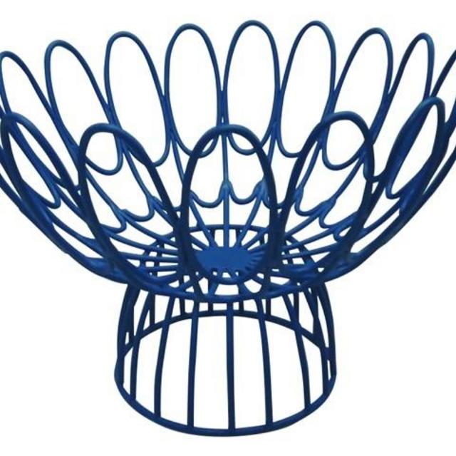 Tilly Wire Bowl, Ocean Blue