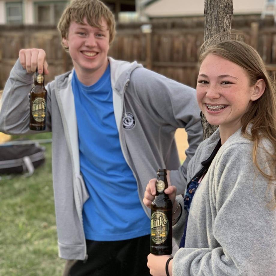 One of our first photos together. We were babies.