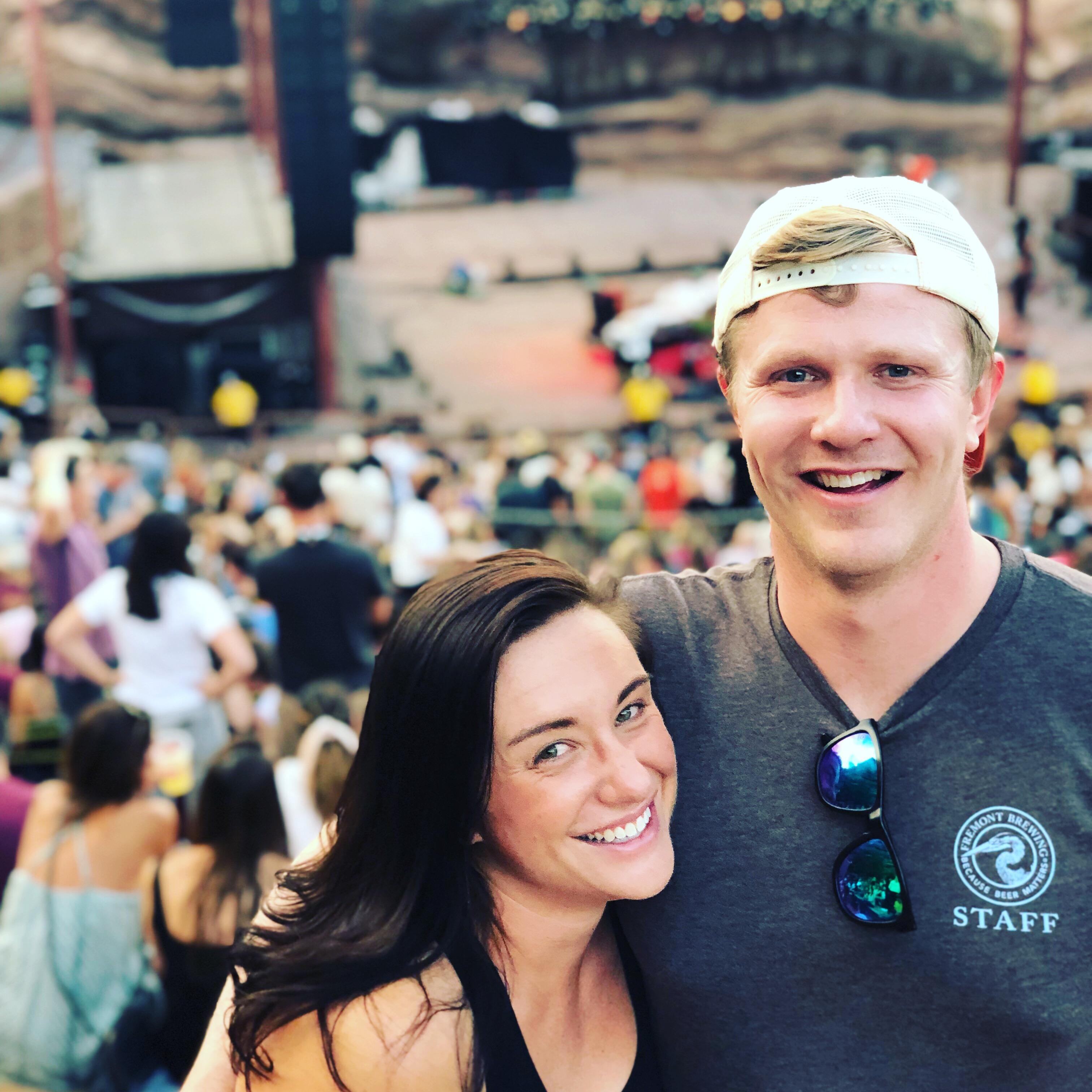First show together at Red Rocks.