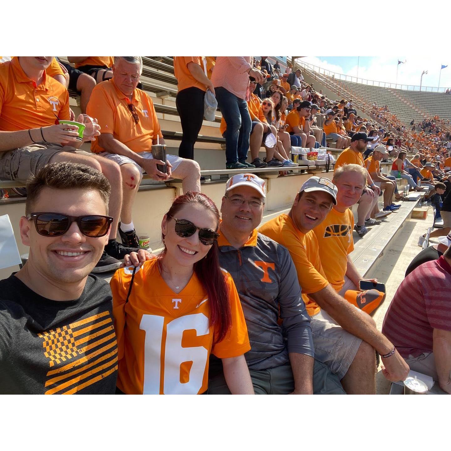 Parker's first UT game!! Go Vols!