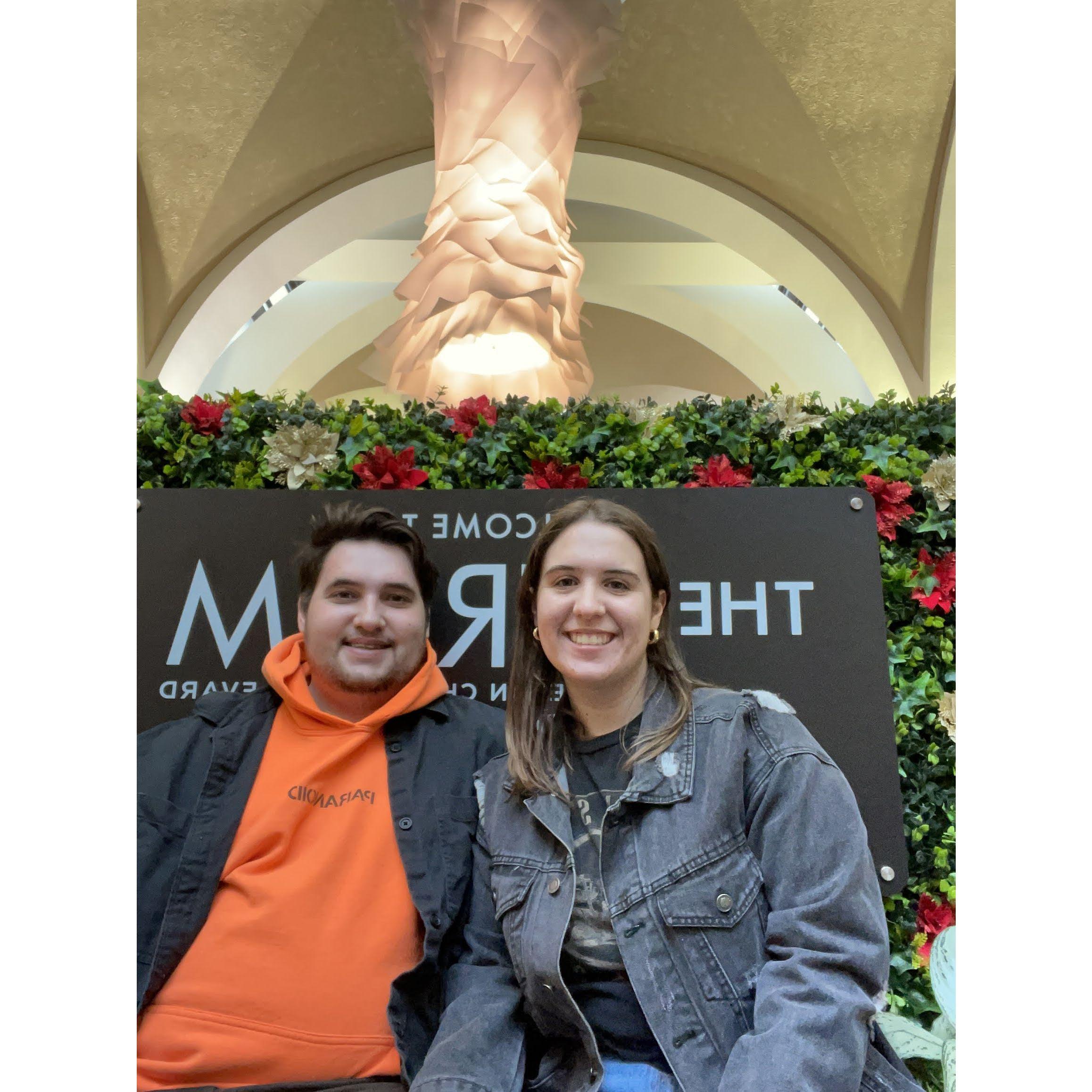 We love taking trips to shopping centers and walking around.