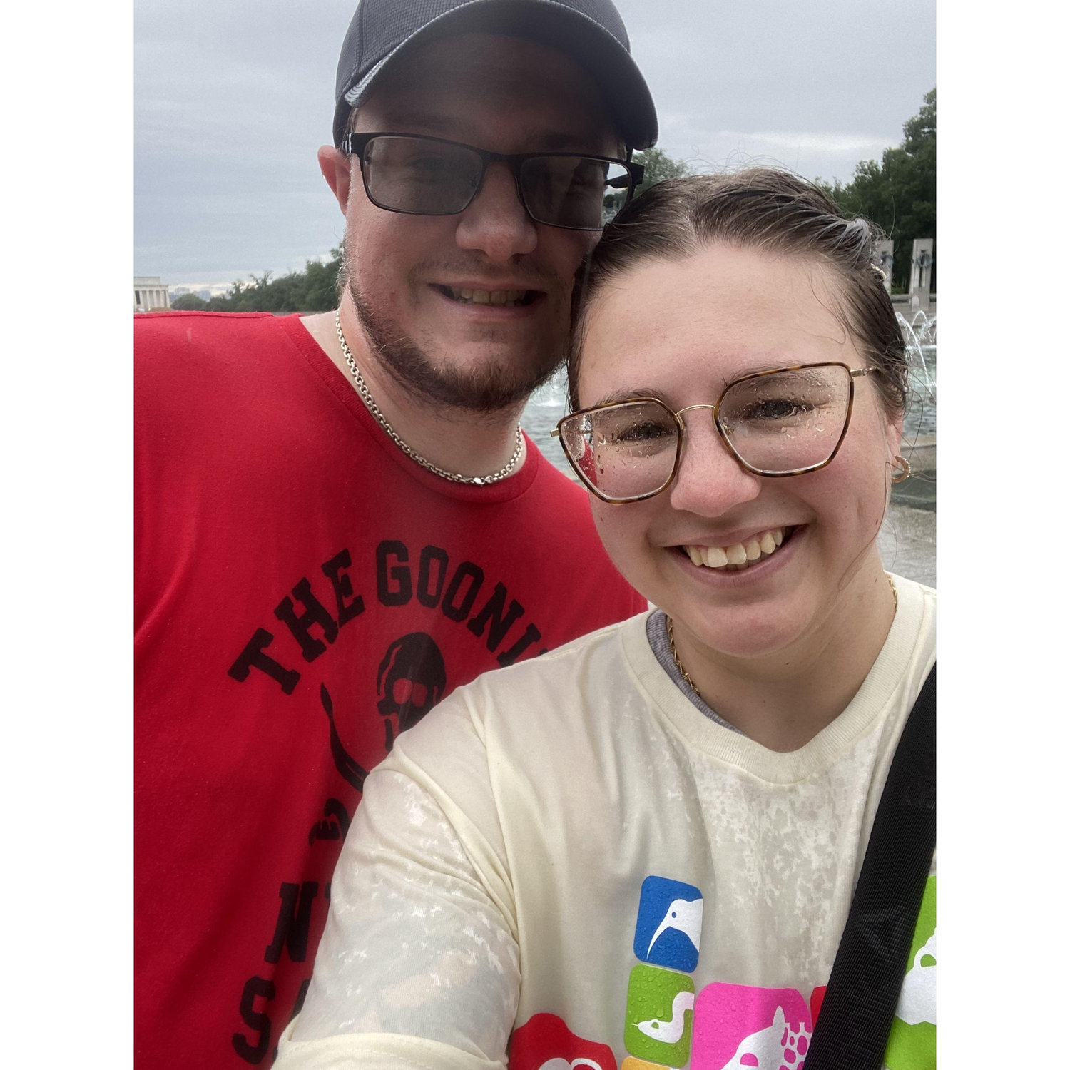 The rain didn't stop us from enjoying our trip to DC!