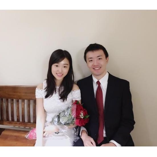 Before we walked into the court and say our vows :)