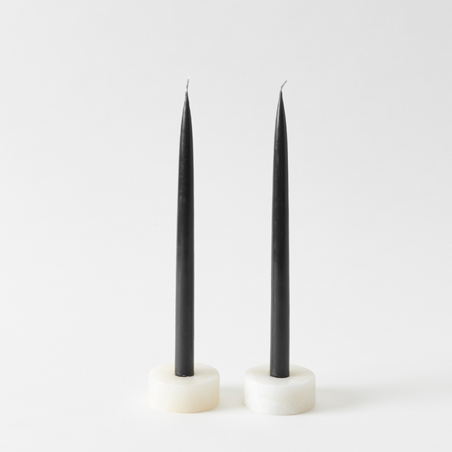 White Onyx Taper Candle Holder