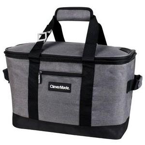 CleverMade SnapBasket 50 Can Soft-Sided Collapsible Cooler - Heather Charcoal/Black