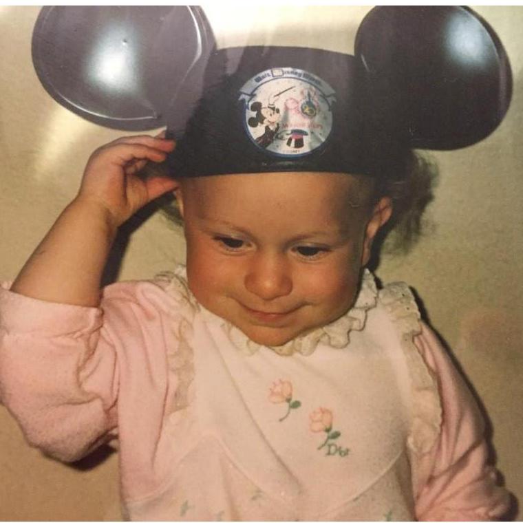Lesley ready for Disneyland!