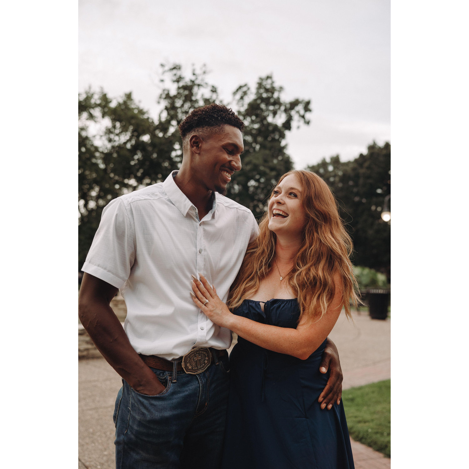 Right after Eric proposed-if you can't already tell by both of our huge smiles!