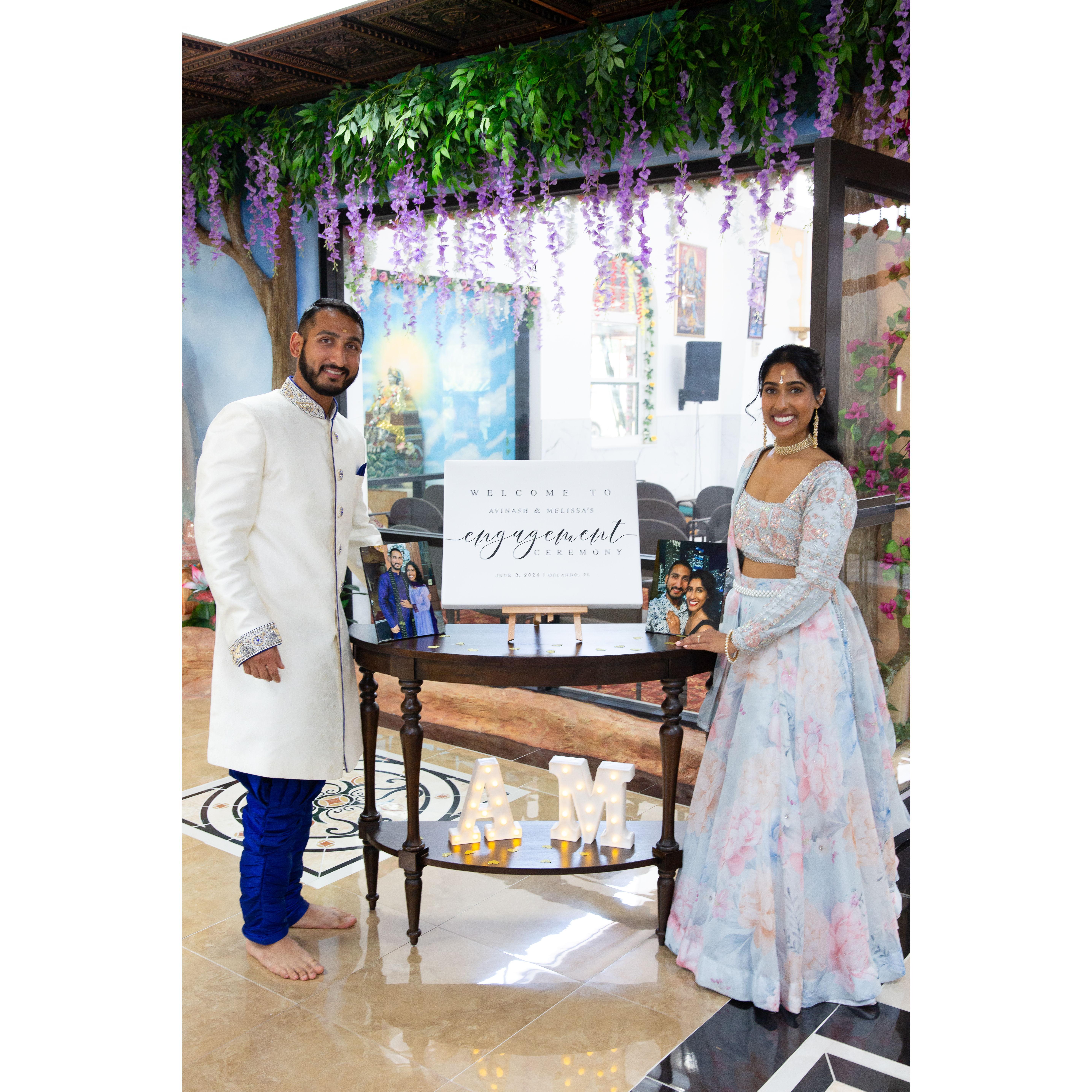 Our engagement ceremony