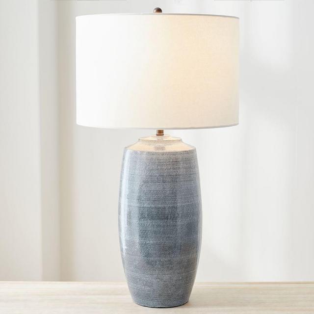 Marin Ceramic 31.5" Table Lamp, Blue