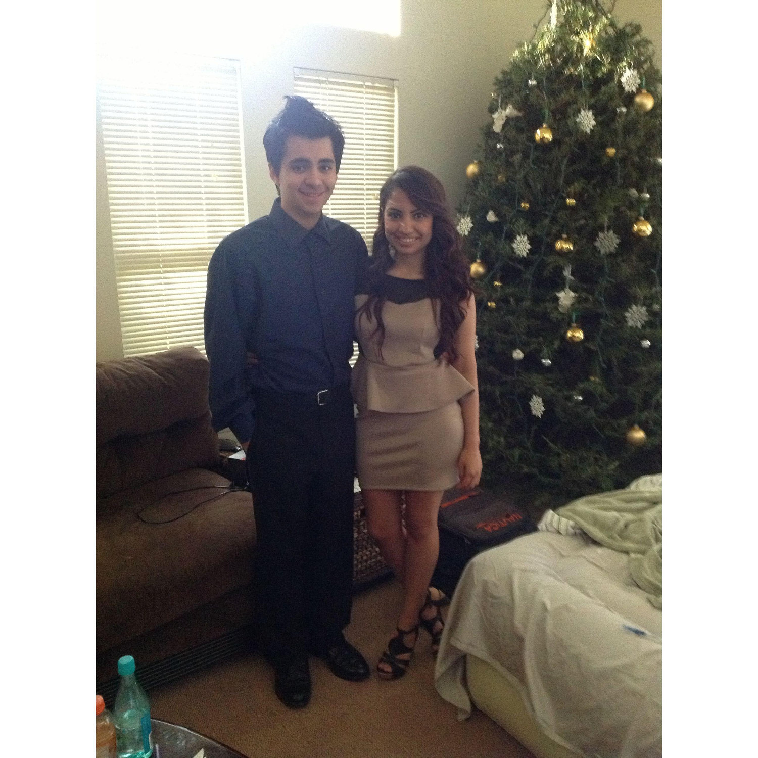 Getting ready for a family graduation in 2012.