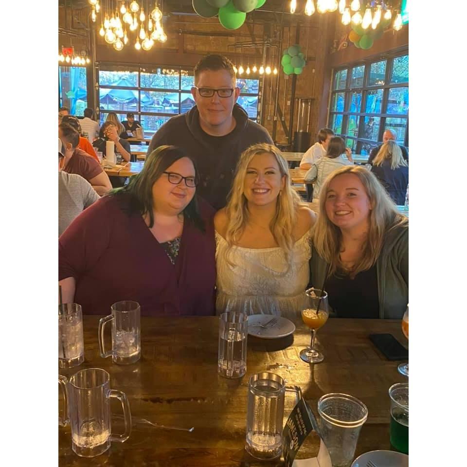 Nicole, Joe, Jill and Kait after Jill's wedding in Houston in March 2021.