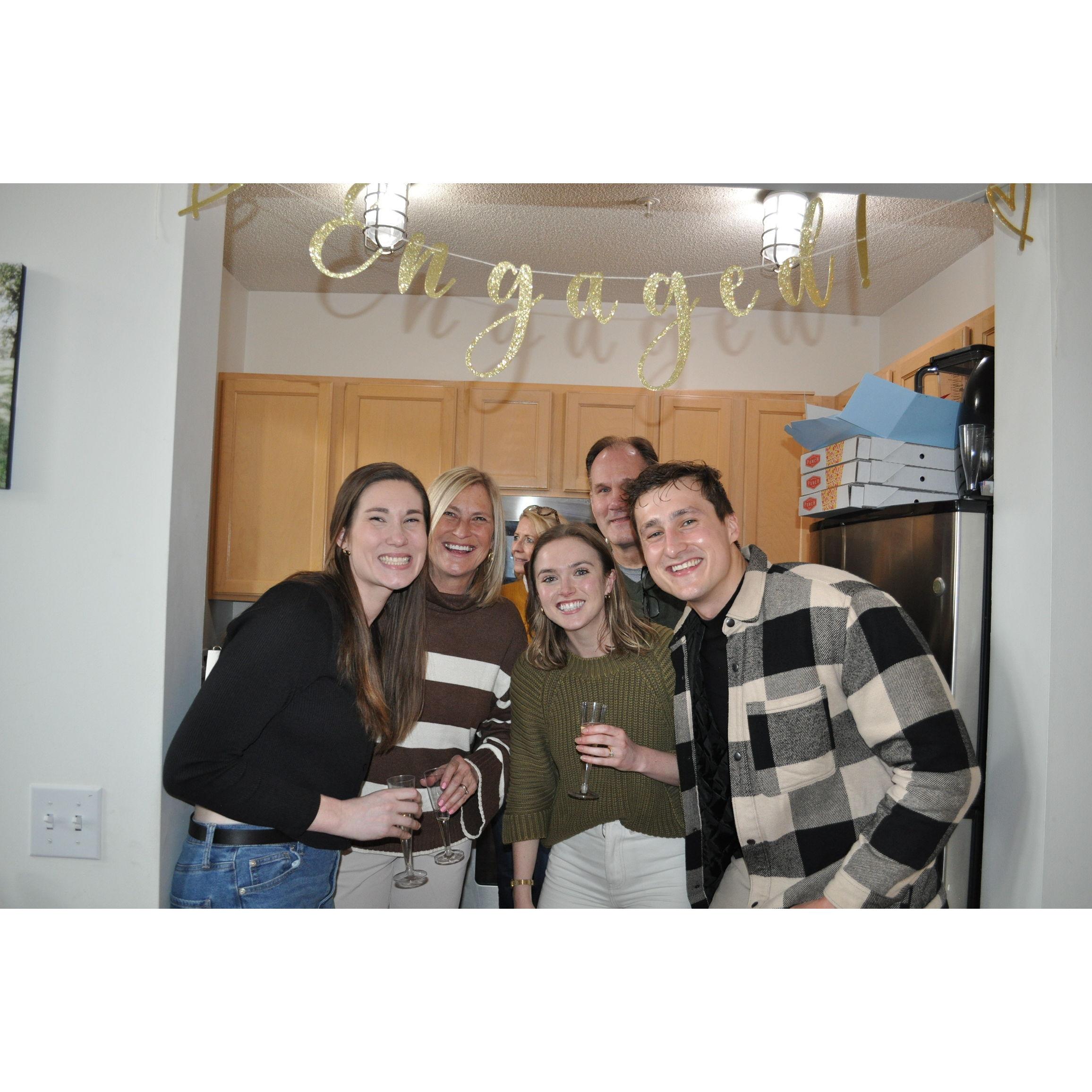 Pre-suprise engagement  party