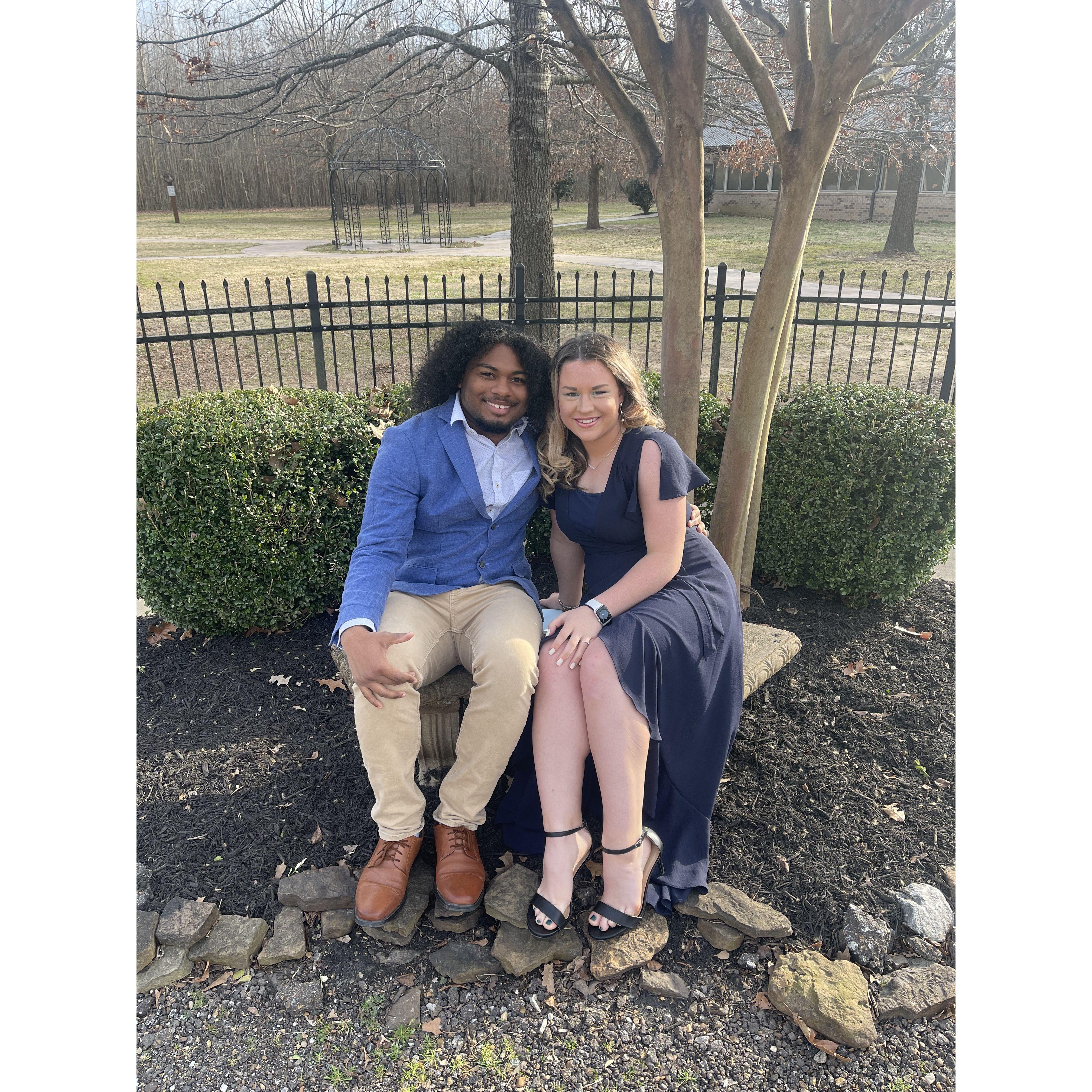 We attended Tyler and Rachel Oliver's wedding together