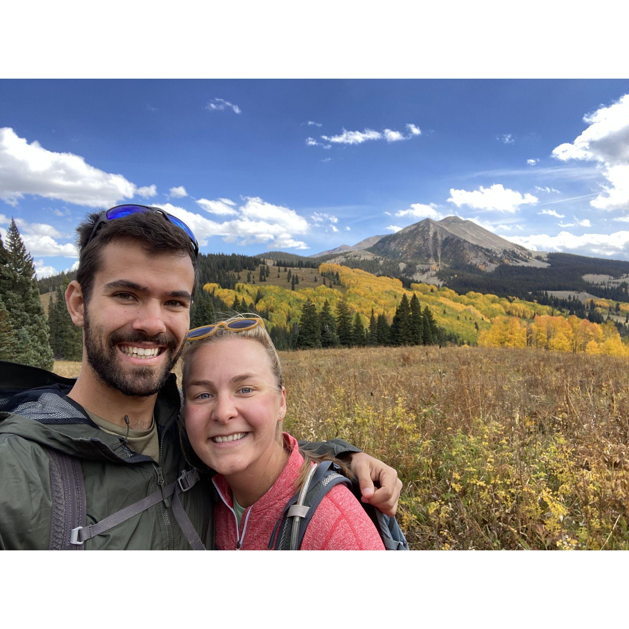 Hiking on Kebler Pass, CO