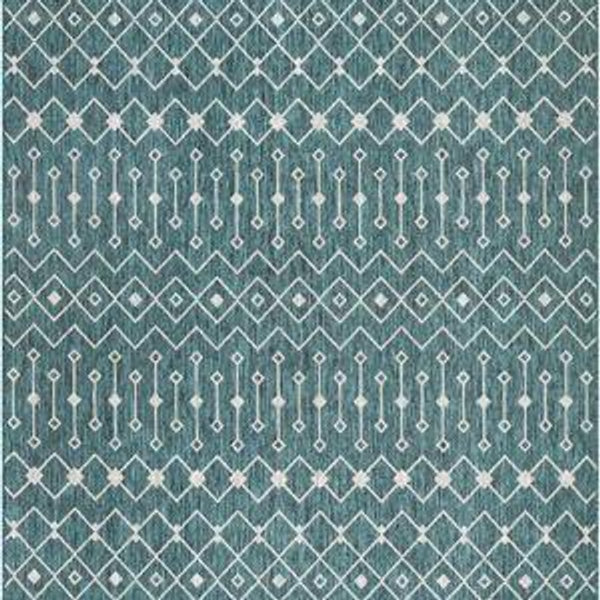 9' x 12' Washable Lattice Indoor / Outdoor Rug