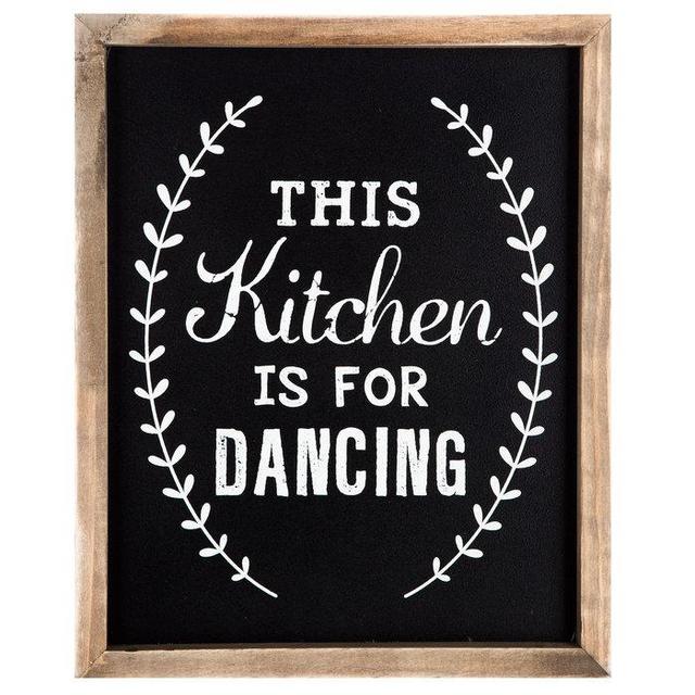 Kitchen Is For Dancing Wood Wall Decor