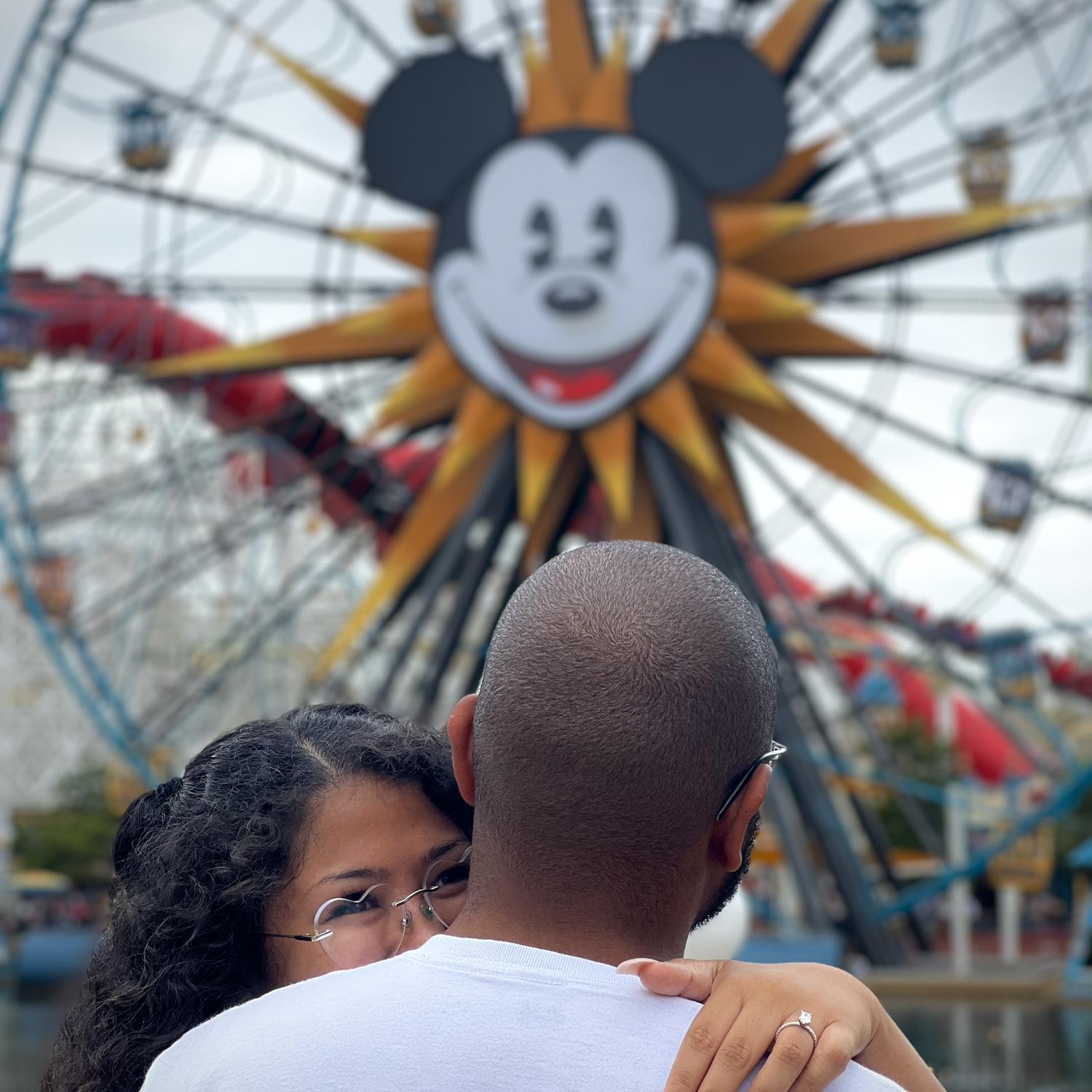 the day after we got engaged, we partied at Disneyland!