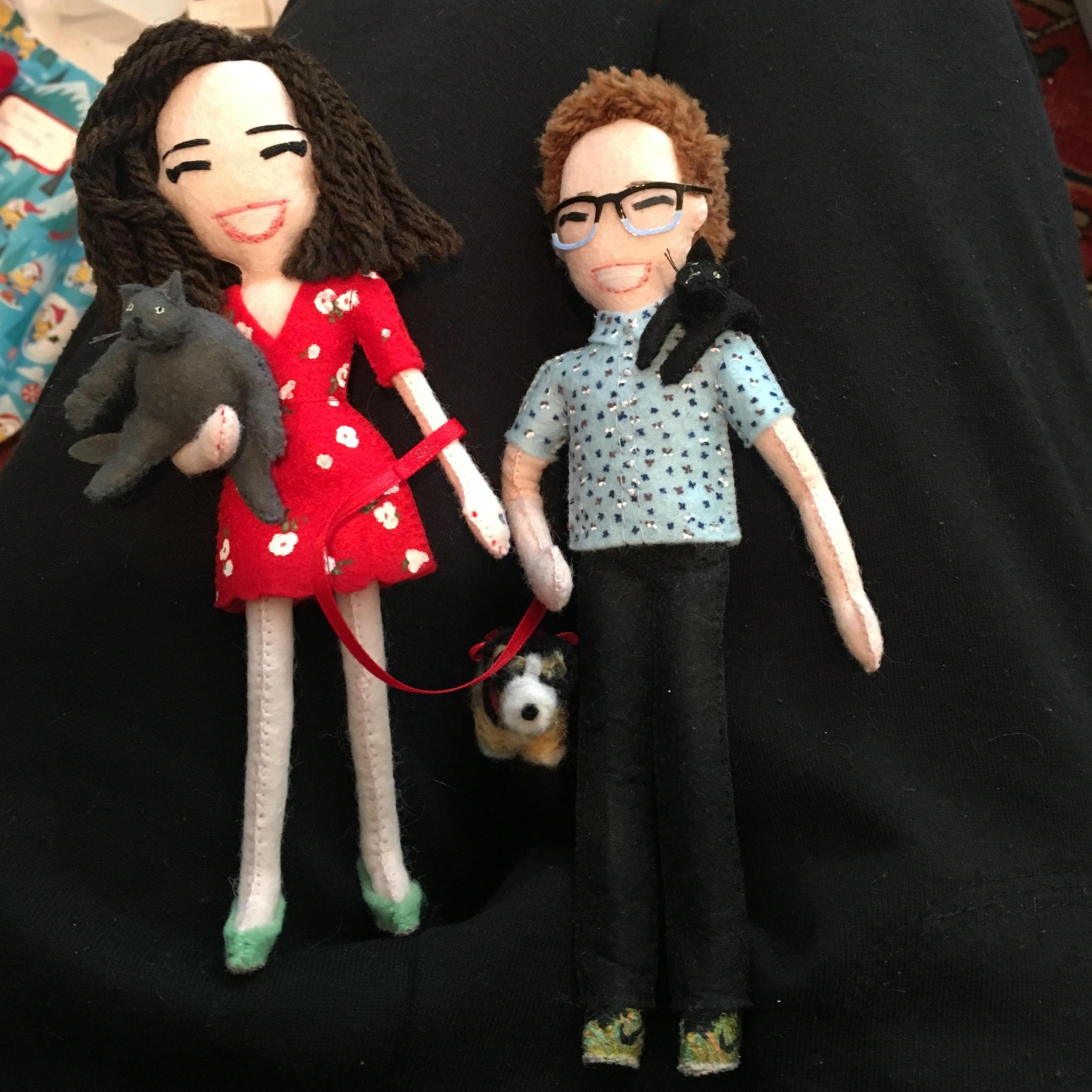 Melody bought Ev little figurines of their family. A small hint that they're getting a puppy next winter.