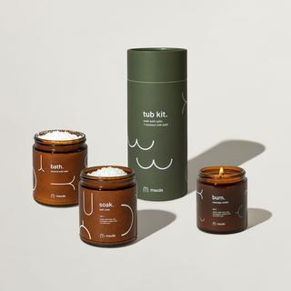 Tub Kit and 4 oz. Burn Massage Candle