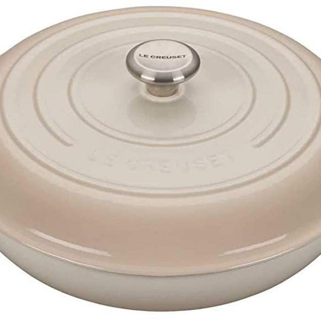 Le Creuset Enameled Cast Iron Signature Braiser, 5 qt. , Meringue