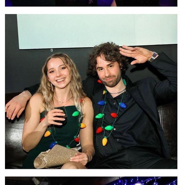 Our first date at the holiday work party!