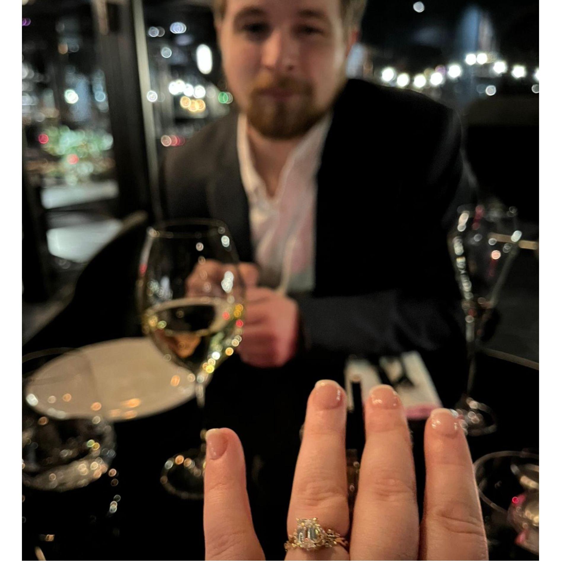 Moments after Nick's proposal | Richmond Park, London | Winter 2024