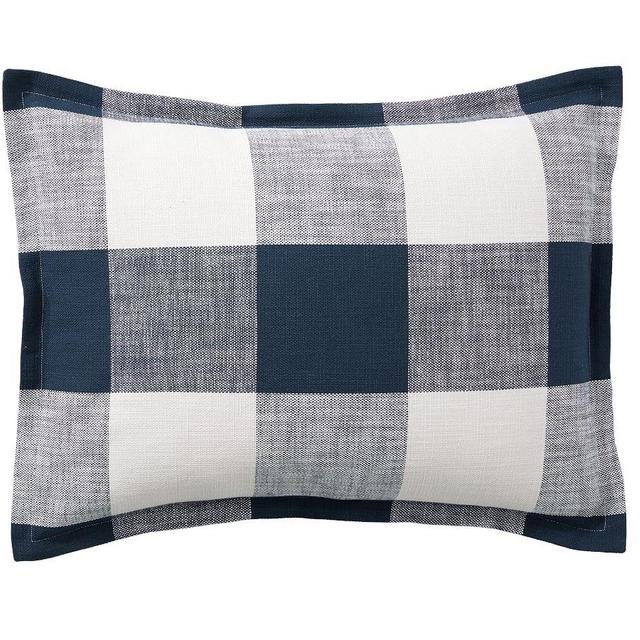 Bryce Buffalo Check Sham, Standard, Navy