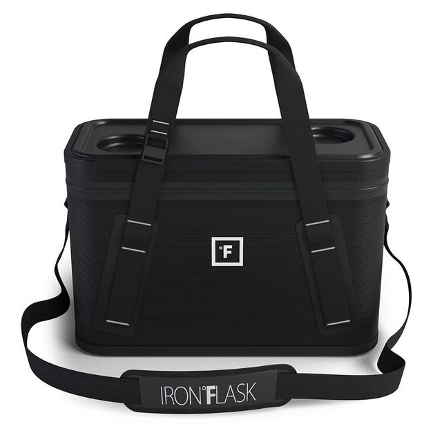 Iron °Flask Soft Cooler Bag - 12L, Mesh Pocket Bag - Floatable, Insulated, Durable & Leak Proof - Small & Portable Coolers for Travel, Soft Sided - Rip-Resistant, Collapsible, Keeps Ice Cold