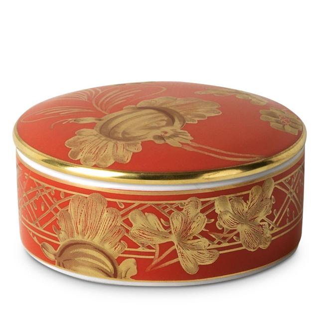 Ginori 1735 Oriente Italiano Rubrum Porcelain Box
