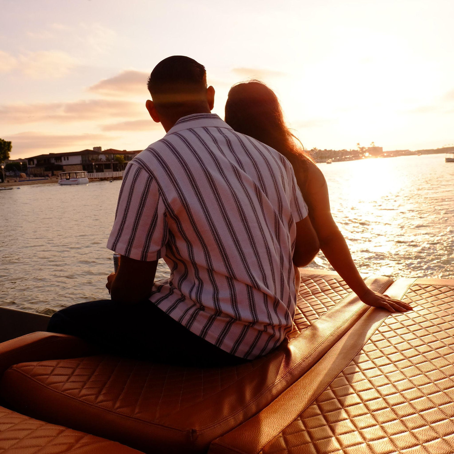 In this moment, Delma leaned into Matt and shared how this moment felt just like their sunset sail in Rio de Janeiro. That date was Matt's inspiration for the proposal.