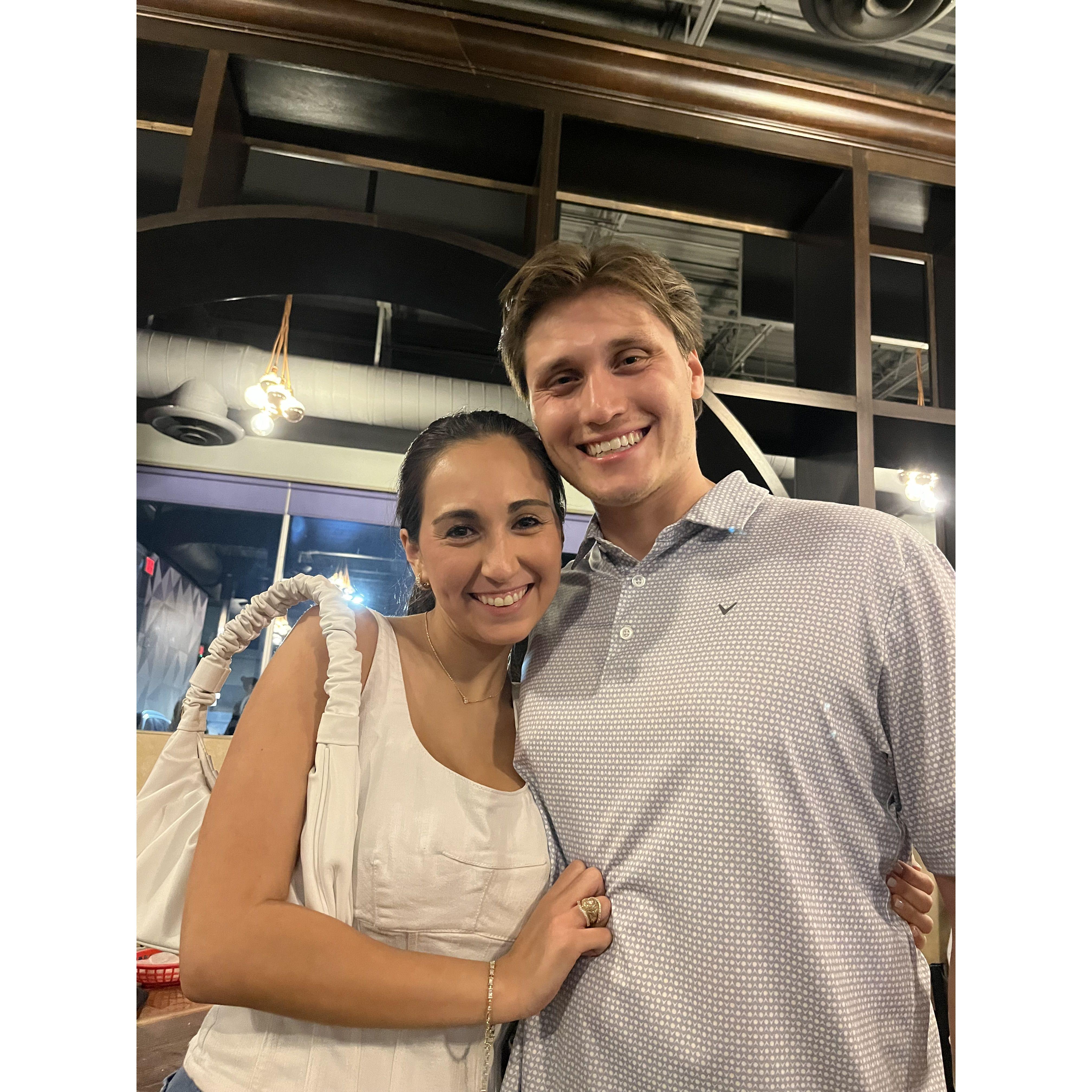 April 2024: Another rare night out, on the weekend, of course!