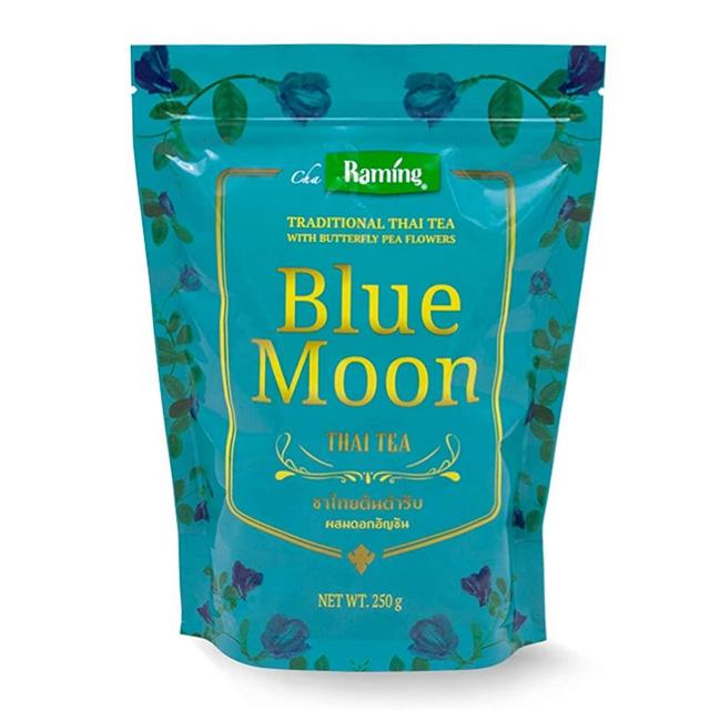 Traditional Thai Tea Mix 250g., Blue Moon Thai Tea, natural color, no dye, Authentic taste of original Thai iced tea