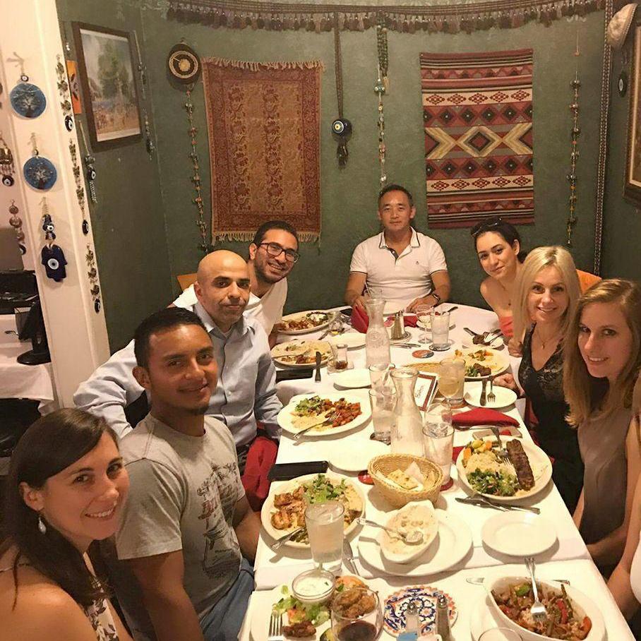 Dinner with some of our favorite salseros!