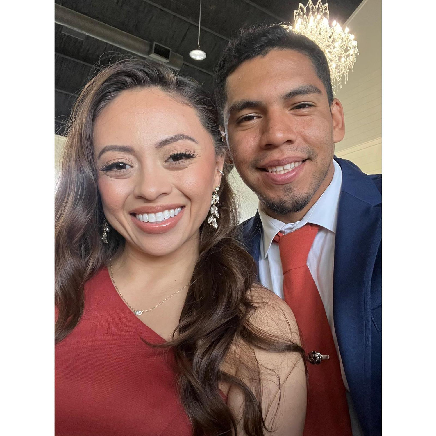 At Lori and Jaime's wedding in HTX