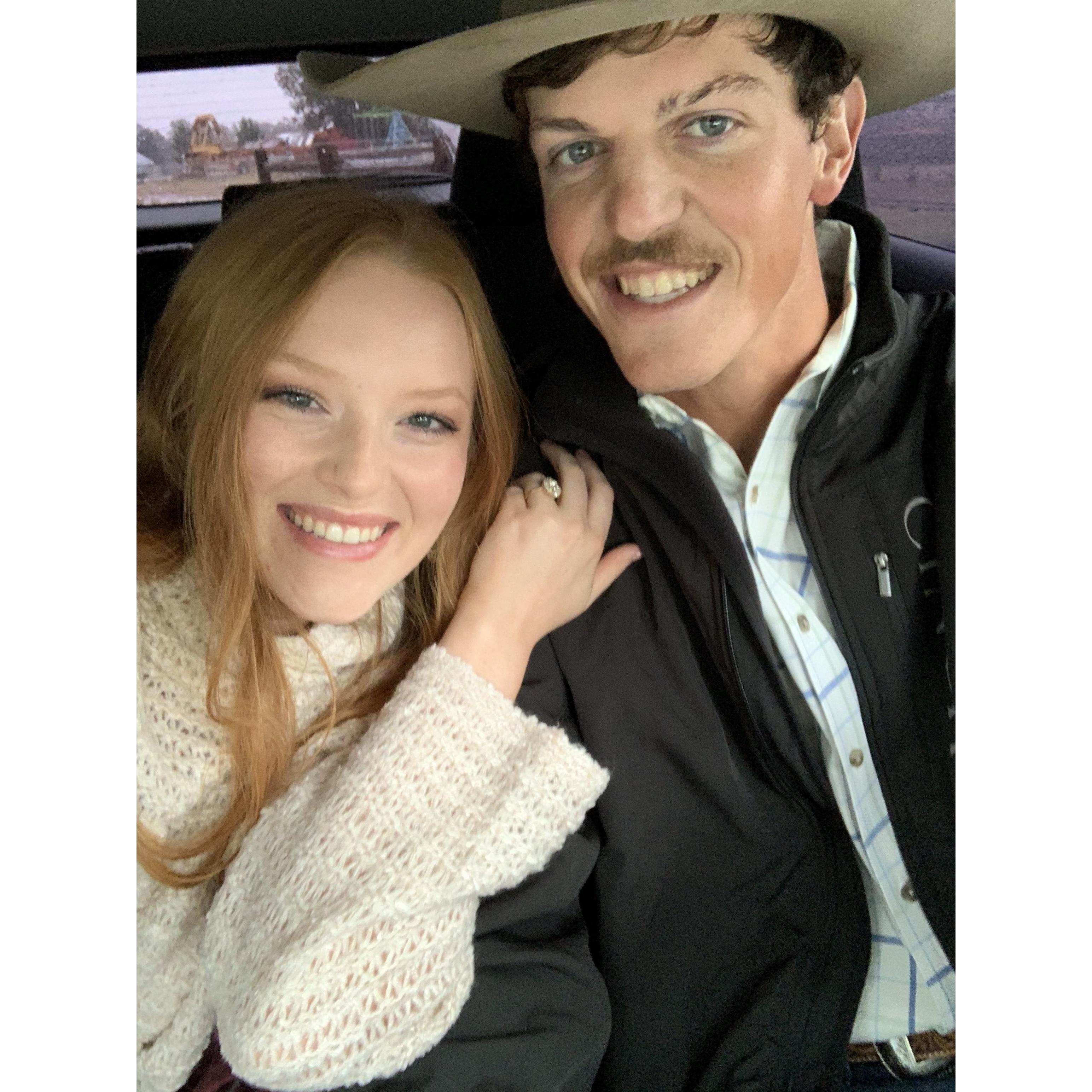 first engaged selfie!!!