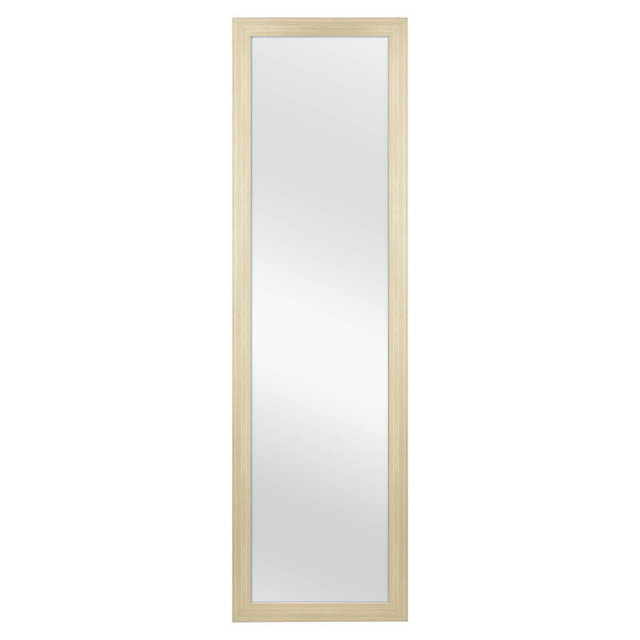14.75" x 50".75" Natural Woodgrain OTD Full Length Mirror Brown - Room Essentials™