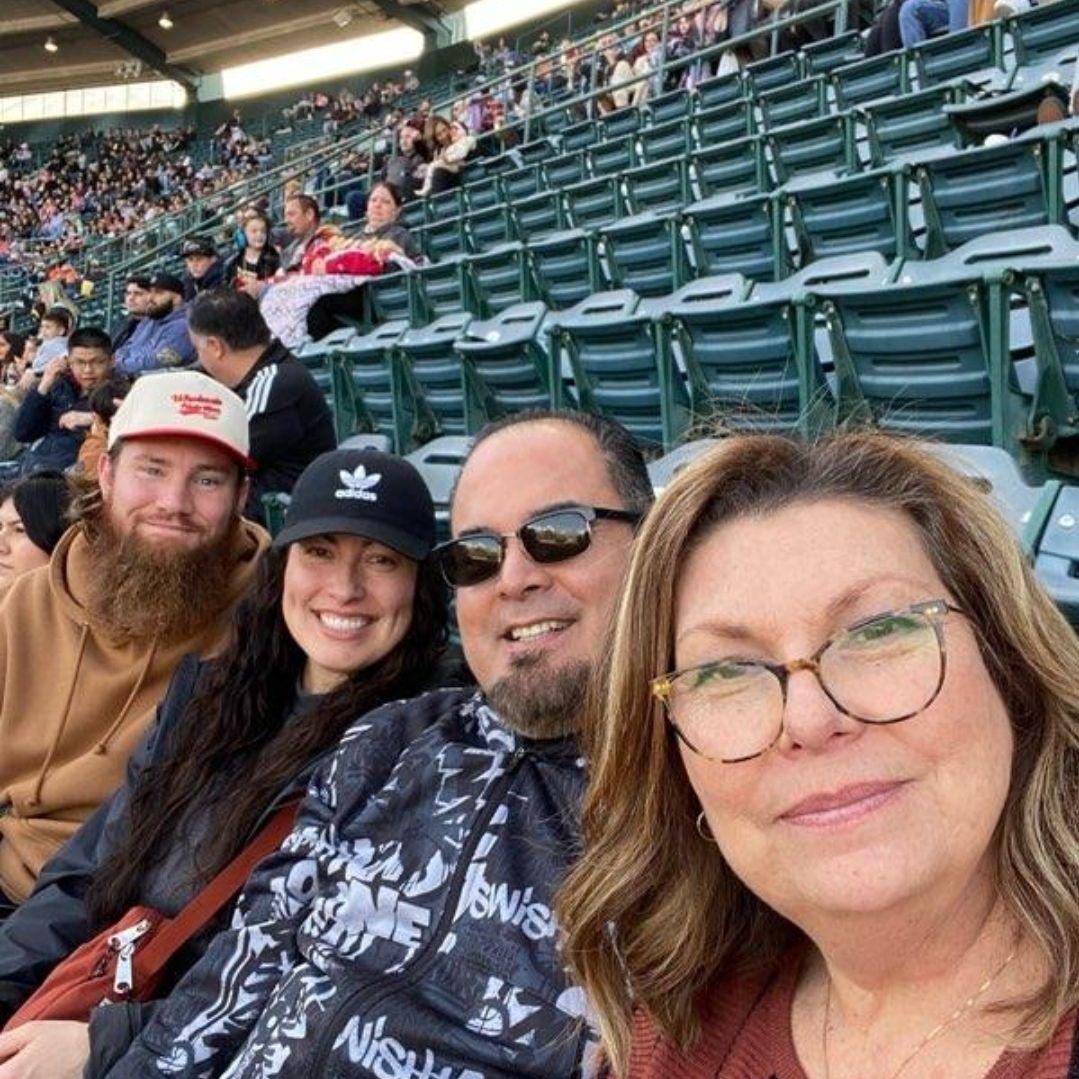 Angels game with the Lopez and King families