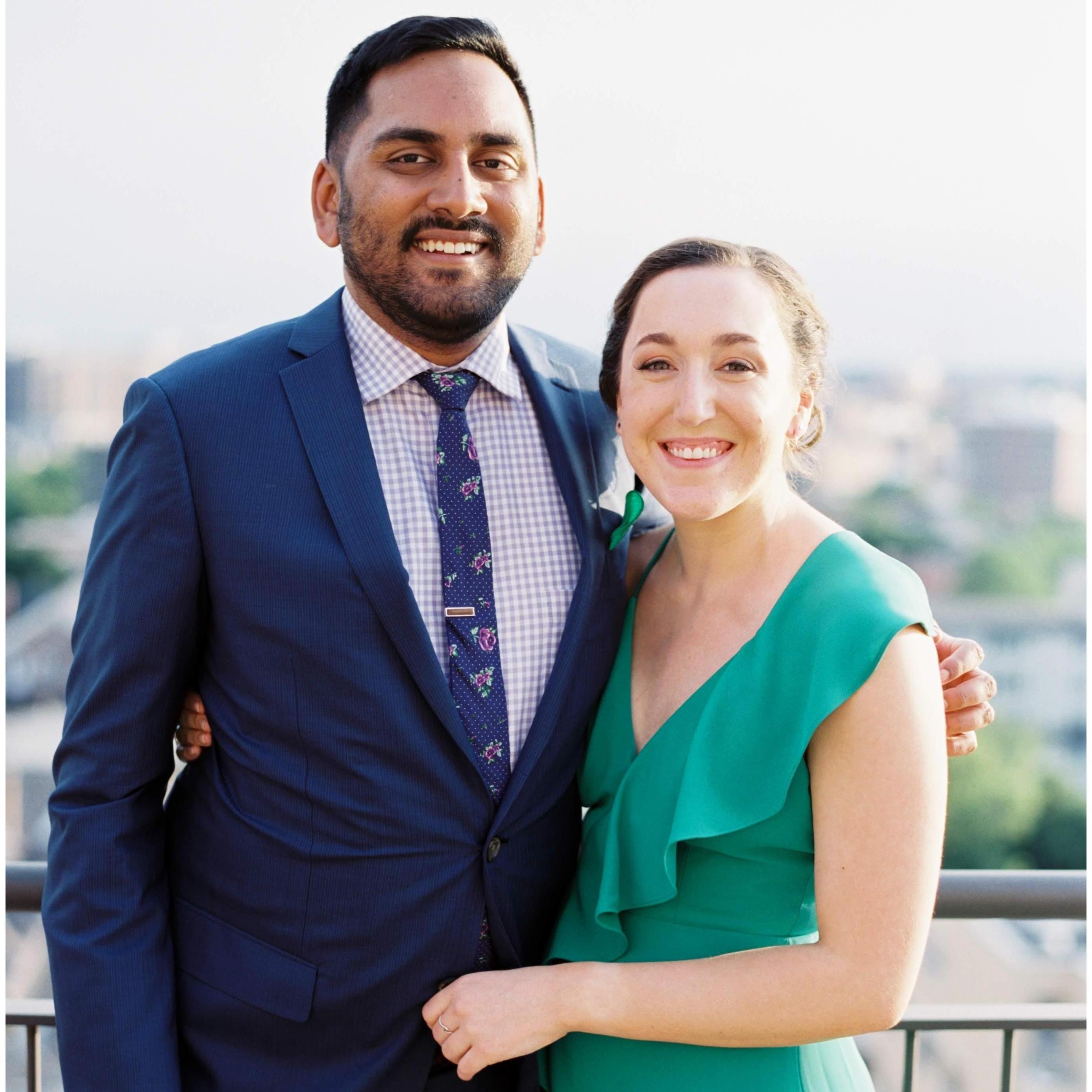 Celebrating Mary & Johnny at their wedding in Madison, WI