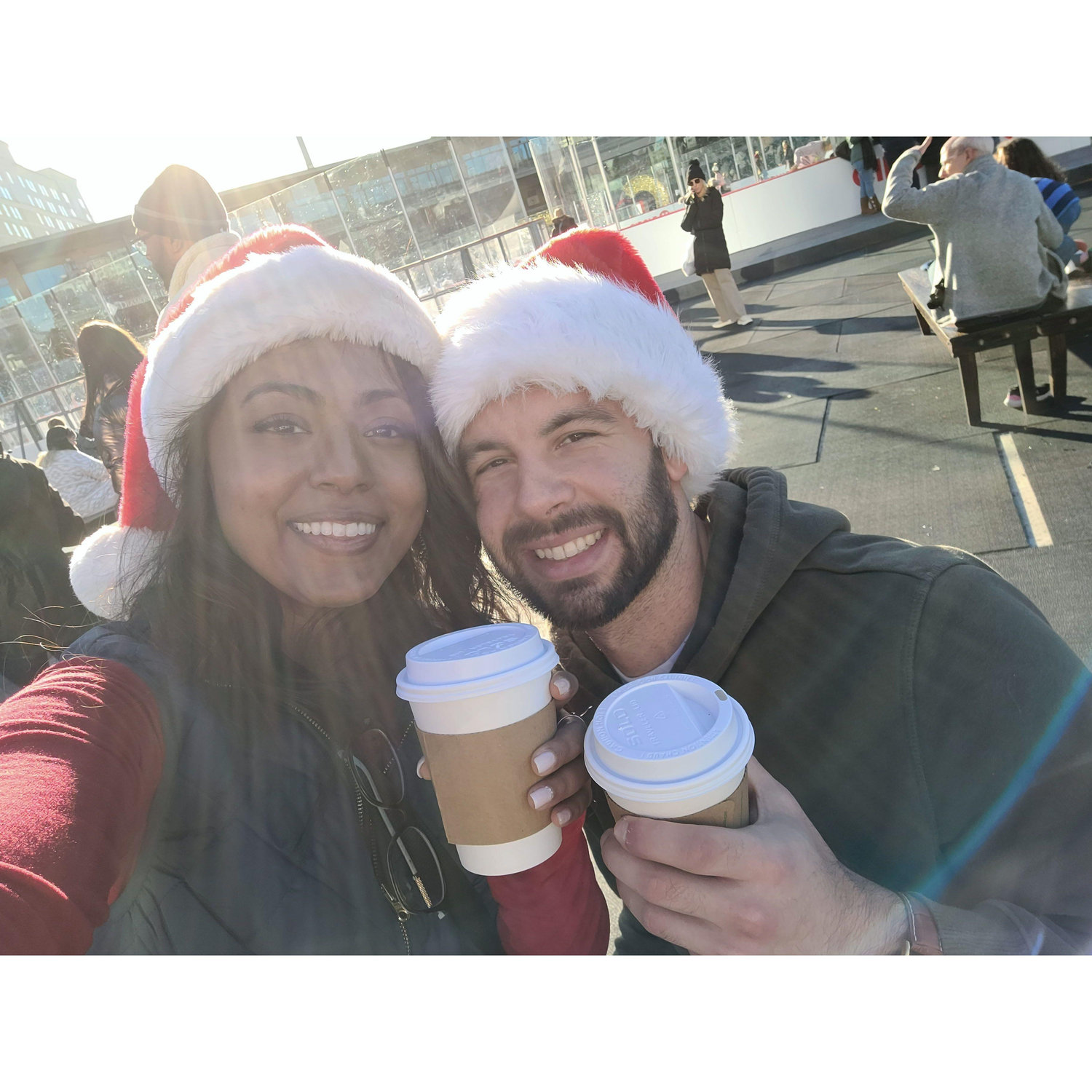 First Christmas together - we can't ice skate!