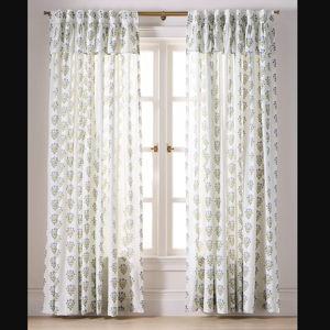 Eudora Cotton Printed Valence Curtain (96" X 50")