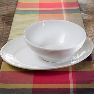 Algarve Embossed Oval Platter & Serving Bowl