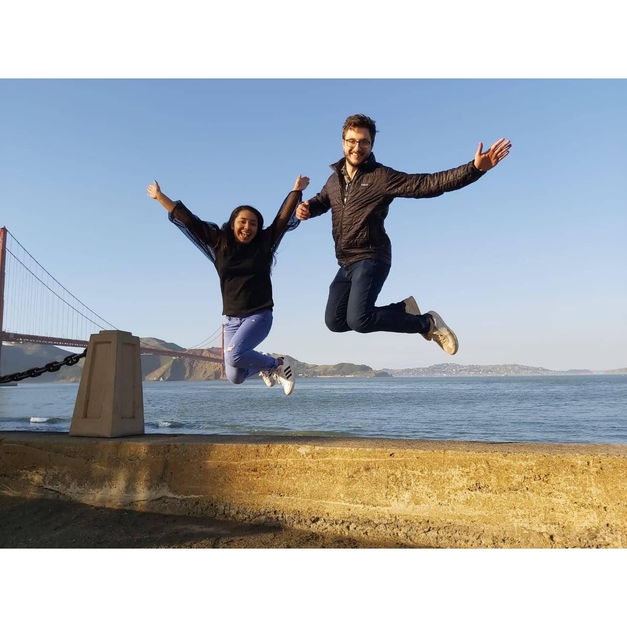 San Francisco Trip 2019! Doing our signature jump!