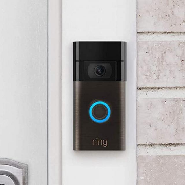 Certified Refurbished Ring Video Doorbell – newest generation, 2020 release – 1080p HD video, improved motion detection, easy installation – Venetian Bronze