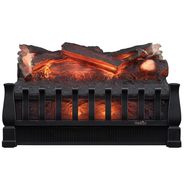 Duraflame DFI021ARU Electric Log Set Heater with Realistic Ember Bed, Black