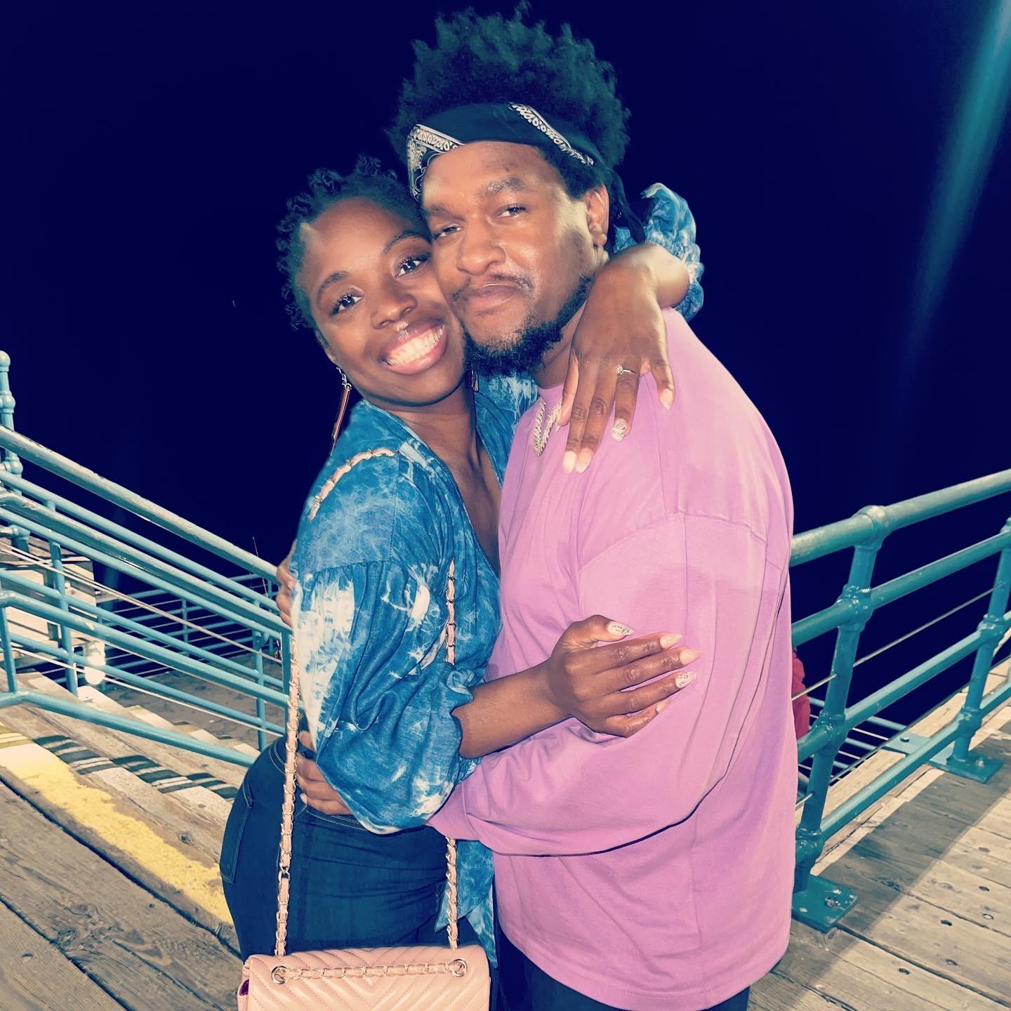 Engagement night at Santa Monica pier, where we’ve shared so many special memories! 🥰❤️